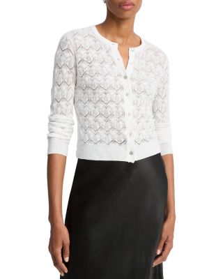 Lace Stitch Cardigan Sweater