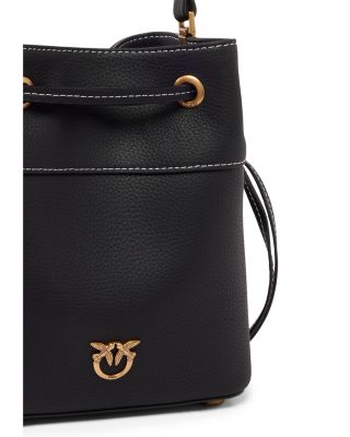 Mini Leather Bucket Bag