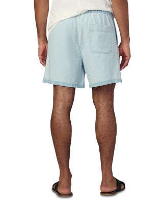 Reversed Loose Fit Chambray Shorts