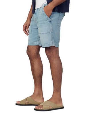 Utilitarian Regular Fit Chambray Shorts 