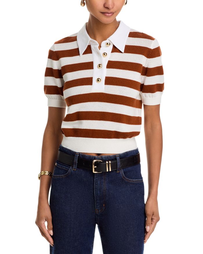 The Bold Stripe Polo Sweater