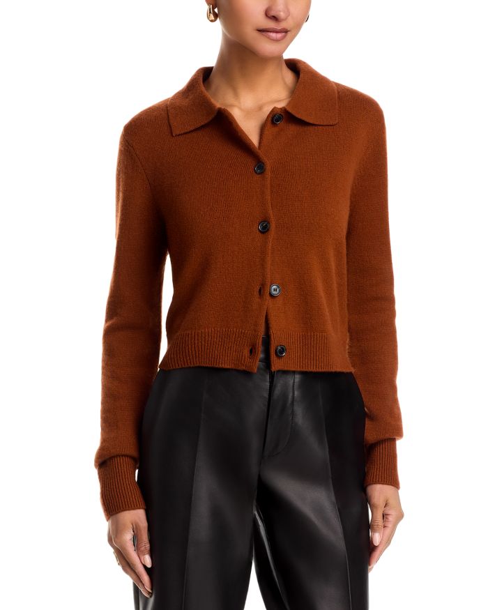 Shrunken Cashmere Cardigan Sweater