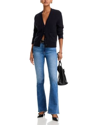 Laurel Canyon High Rise Flare Jeans in Rock Show Distressed