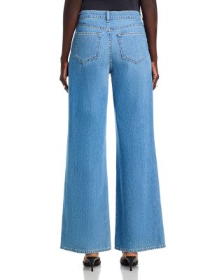 Alicent High Rise Sneaker Wide Leg Jeans in Caster