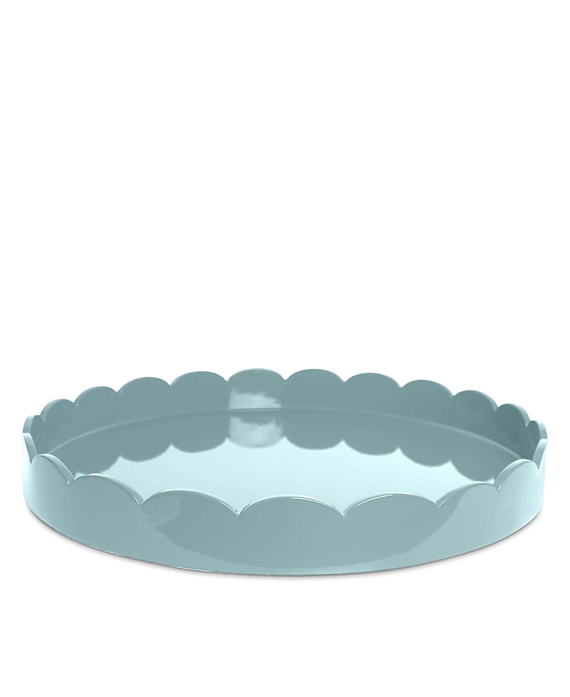 Addison Ross Large Lacquer Scalloped Tray, 16 Round