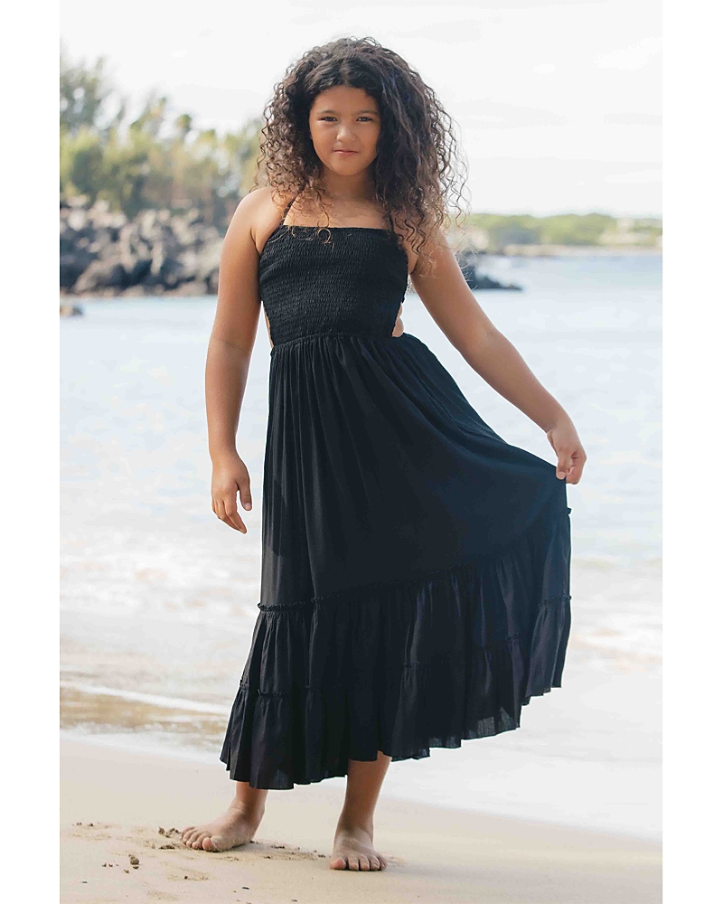 Tiare Hawaii Girls' Naia Dress - Little Kid, Big Kid In Black