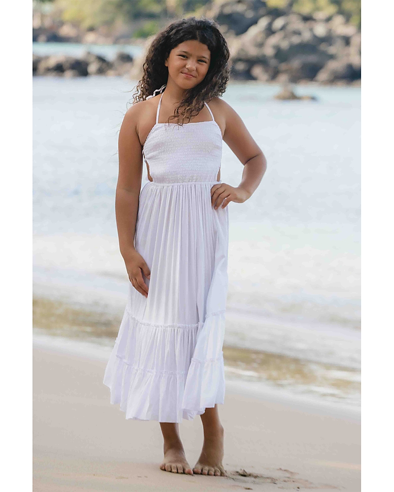 Tiare Hawaii Girls' Naia Dress - Little Kid, Big Kid In White