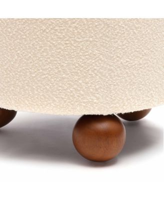 Jaine Boucle Ottoman