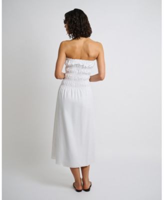 Air Linen Smocked Maxi Dress