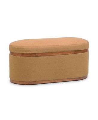 Olivier Oval Storage Ottoman