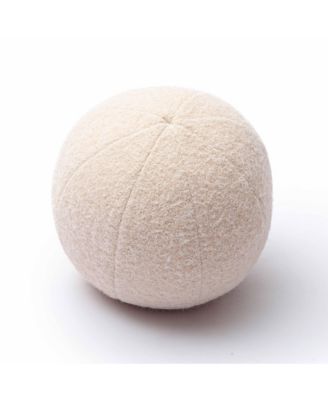 Boba Long Faux Mohair 9" Ball Pillow