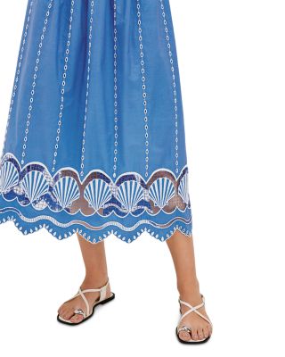 Murano Eyelet Midi Dress
