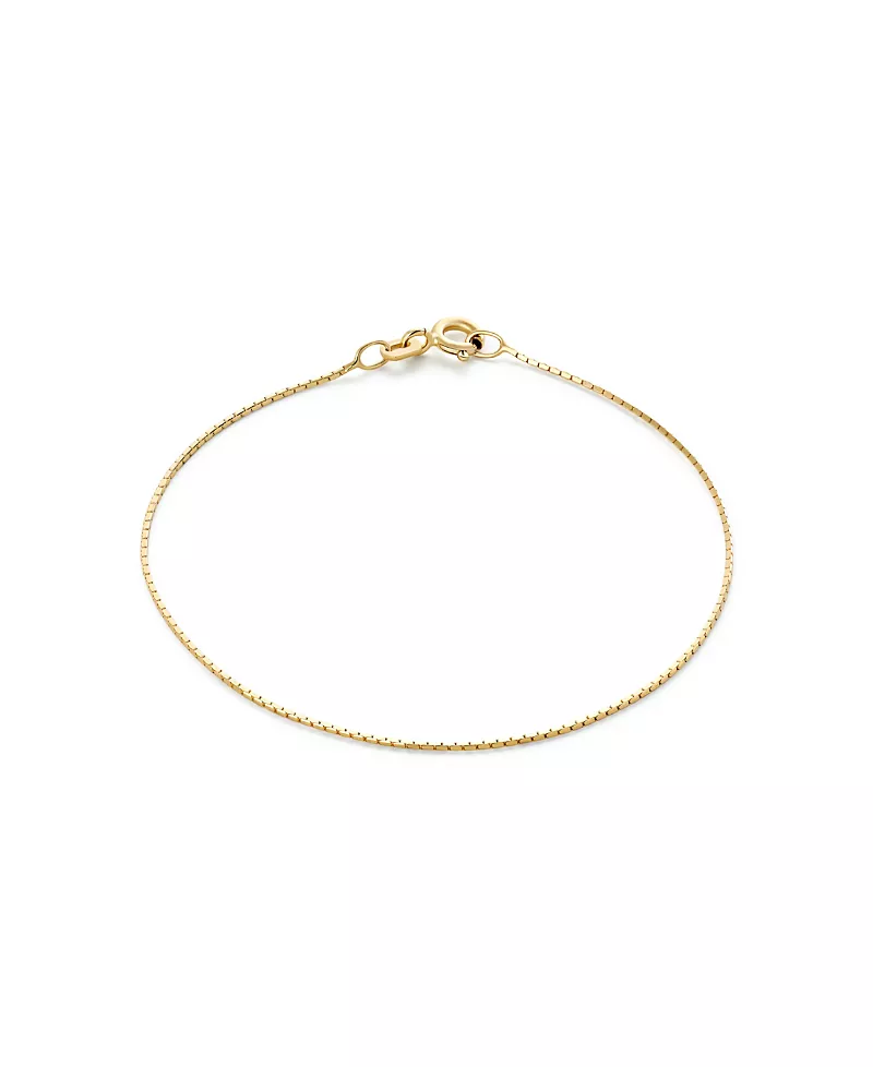 Ana Luisa Solid Gold Silk Chain Bracelet