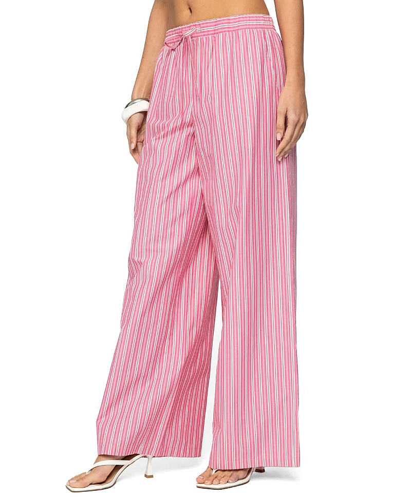 Edikted Maggy Stripe Pull-on Wide Leg Pants