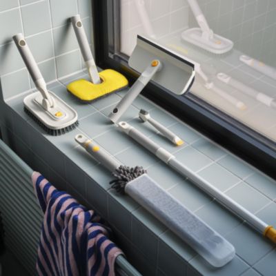 CleanTech 6-Piece Deep Cleaning Set with Extension Pole