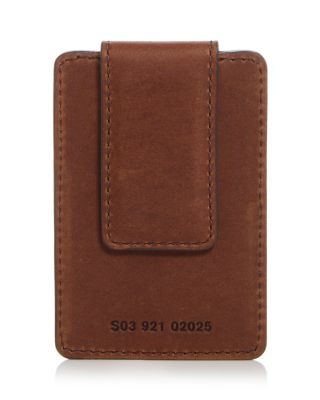 Magnetic Money Clip and Leather Card Case