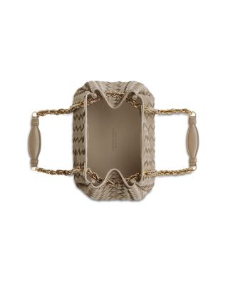 Small Parachute Intrecciato Leather Shoulder Bag