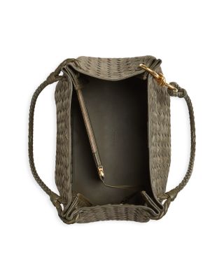 Large Parachute Intrecciato Suede Shoulder Bag