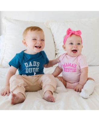 Boys' Dad's Dude Short Sleeve Bodysuit - Baby