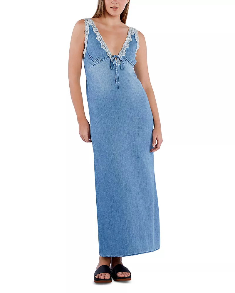 Billy T Denim Midi Slip Dress
