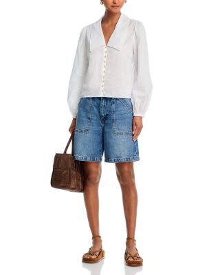 The Utility Denim Shorts