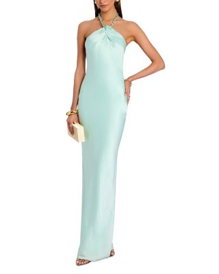 Anat Beaded Halter Dress