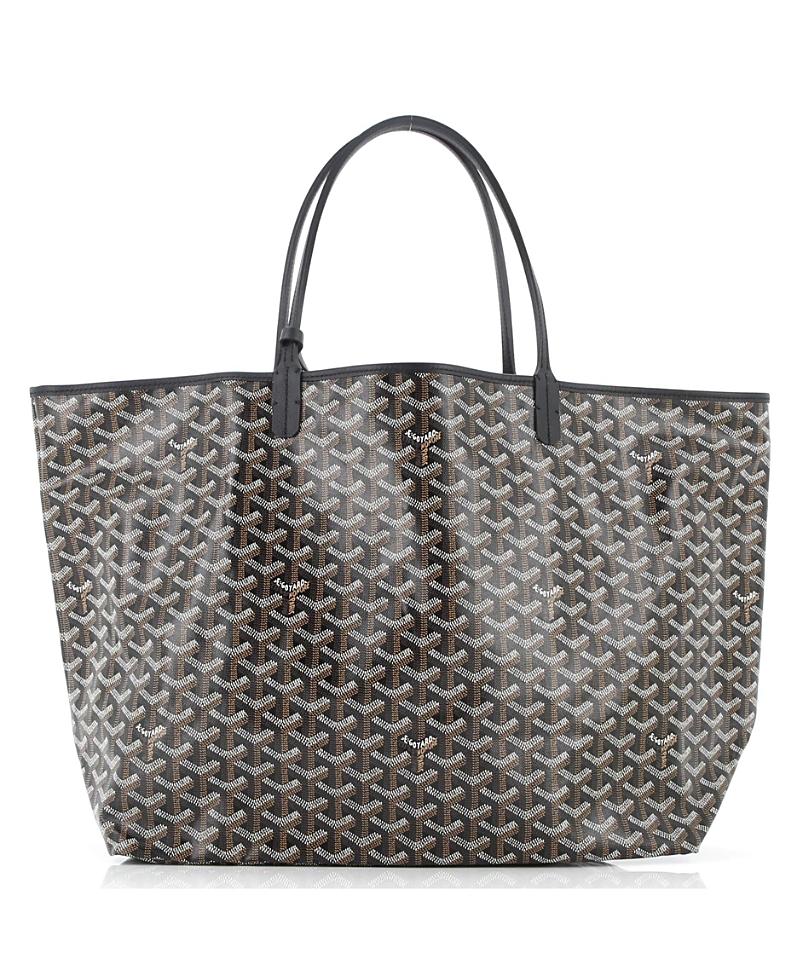 Pre-owned Pre-owned Goyard Goyard Gm Saint Louis Tote Coated Canvas In Black