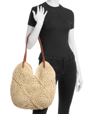 Scalloped Woven Tote - Exclusive