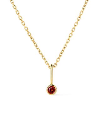 Solid Gold - Birthstone Necklace