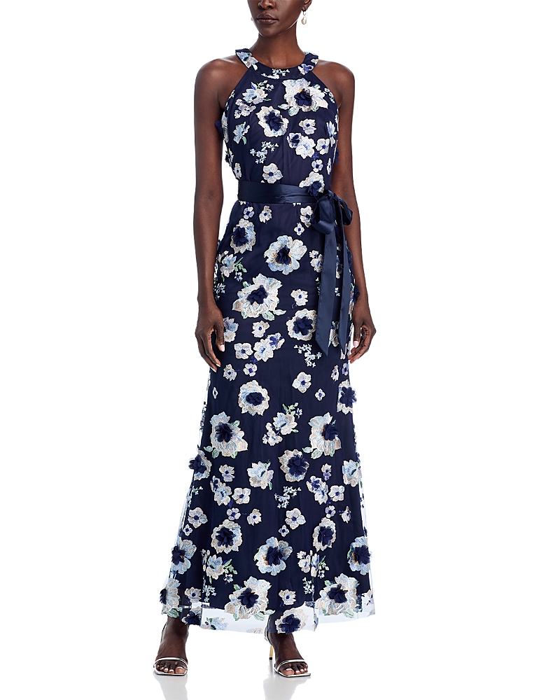 ELIZA J EMBROIDERED MAXI DRESS