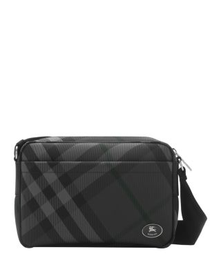 【BURBERRY】Grid Crossbody Bag Grid Crossbody Bag in Charcoal - Men | Burberry® Official
