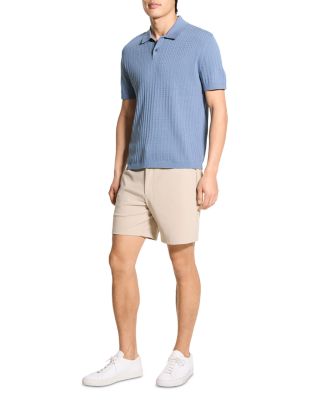 Short Sleeve Cable Polo in Breach 