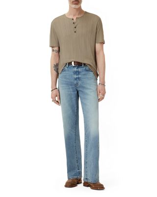 Ciel Regular Fit Woven Henley Tee 