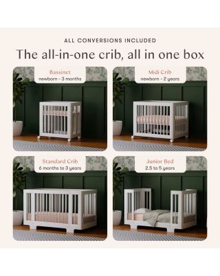 Yuzu 8 in 1 Convertible Crib with All Stages Conversion Kits