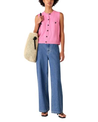 Boucl&amp;eacute; Textured Vest