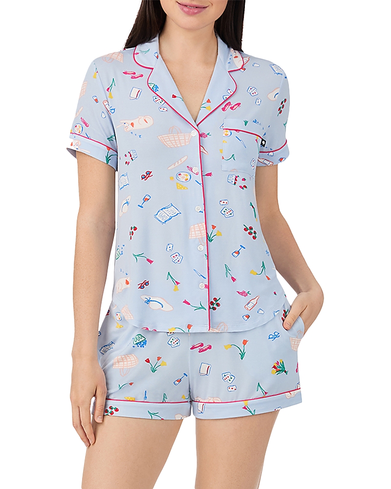 kate spade new york Short Sleeve Boxer Pajama Set