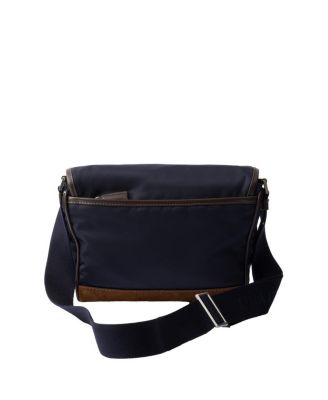 Medium Re-Nylon and Leather Shoulder Bag