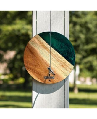 The River Epoxy Resin with Live Edge Acacia Wayfarer ART Hook & Ring Game