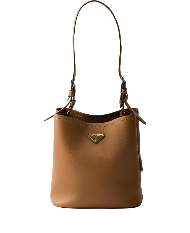 Prada Bucket Leather Shoulder Bag