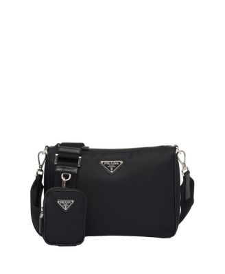 Re-Nylon and Saffiano Leather Shoulder Bag