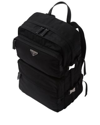 Re-Nylon and Saffiano Leather Backpack