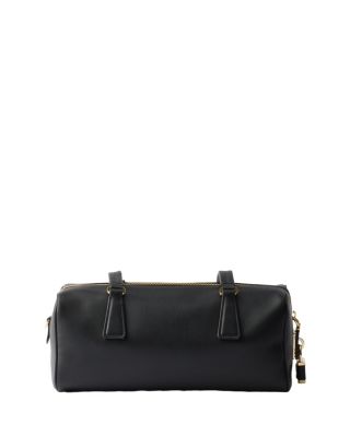Medium Leather Top-Handle Bag with Padlock