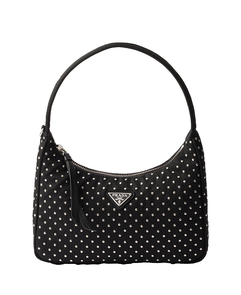 Shop Prada Re-edition Re-nylon Mini Bag With Studs