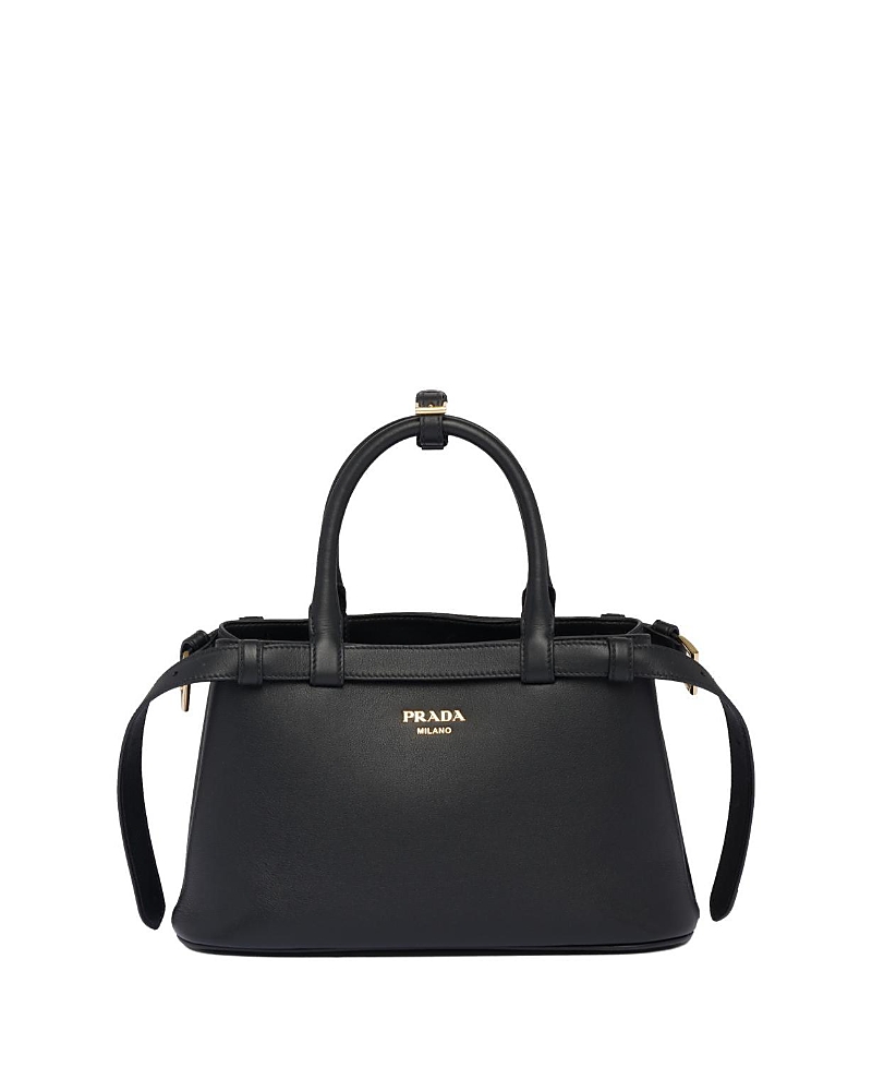 Prada Small Logo Leather Top Handle Bag