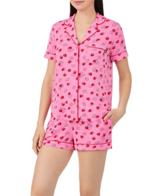 Short Sleeve Boxer Pajama Set