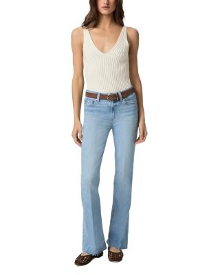 PAIGE - Laurel Canyon High Rise Bootcut Jeans in In Tune Distressed