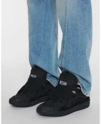  Unisex Curb Leather Sneakers