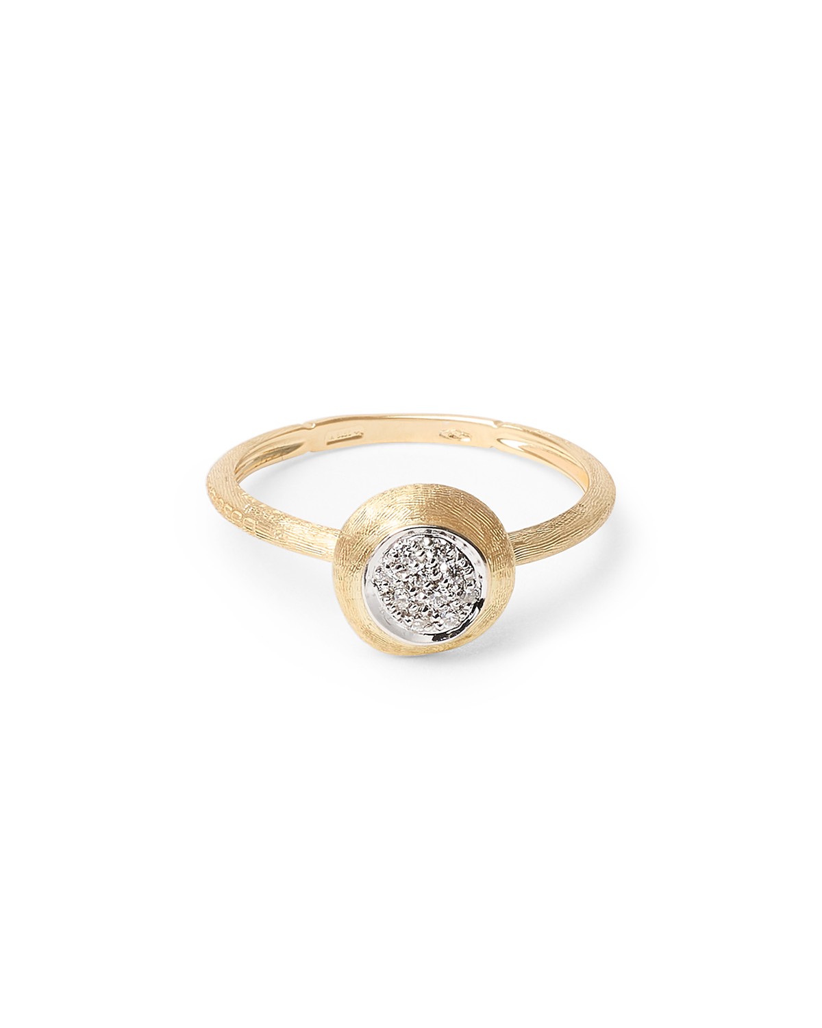 18K White & Yellow Gold Jaipur Gold Diamond Stackable Ring
