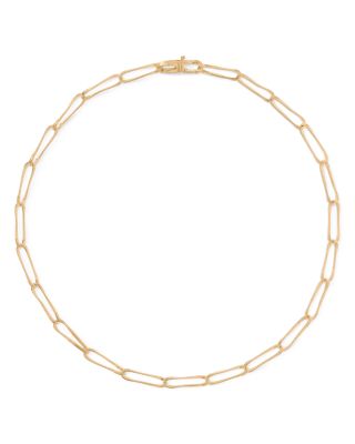 Marco Bicego 18K Yellow Gold Marrakech Onde Twisted Coil Large Link Chain Collar Necklace, 18