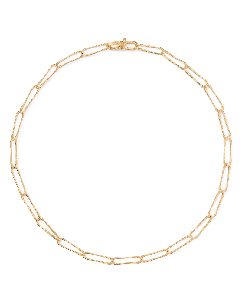 Marco Bicego 18K Yellow Gold Marrakech Onde Twisted Coil Large Link Chain Collar Necklace, 18